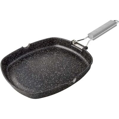 Supreme Stone Grill Foldable Handle Smooth 28 Cm Supreme Stone Grill Foldable Handle Smooth 28 Cm