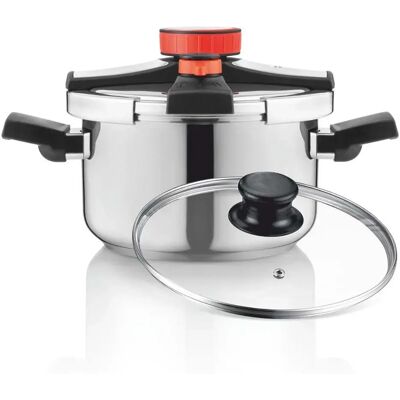 Haeger Olla A Presión Easy Lock Inox 6l Silver One Size Haeger Olla A Presión Easy Lock Inox 6l Silver One Size