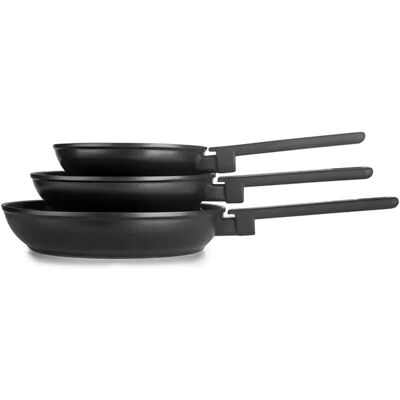 Ibili Juego De Sartenes Duero 18-22-26 Cm 3 Unidades Black One Size Ibili Juego De Sartenes Duero 18-22-26 Cm 3 Unidades Black One Size