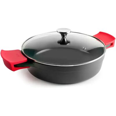 Ibili Cacerola Esben + Lid 32 Cm Black / Red One Size Ibili Cacerola Esben + Lid 32 Cm Black / Red One Size