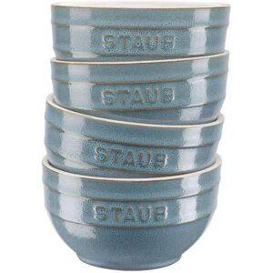 Staub Juego De Cuencos De Cerámica Redondos 0.7l 4 Unidades Turquoise One Size Staub Juego De Cuencos De Cerámica Redondos 0.7l 4 Unidades Turquoise One Size