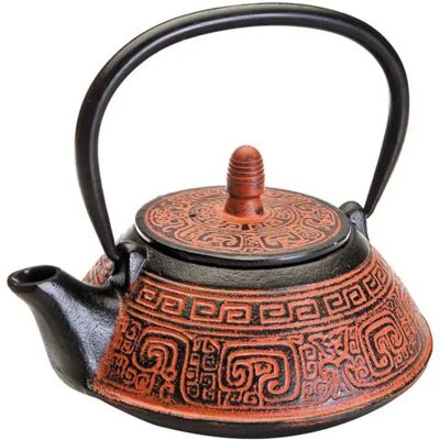 Ibili Tetera De India De Fundición Hierro 0.80l Black / Orange One Size Ibili Tetera De India De Fundición Hierro 0.80l Black / Orange One Size