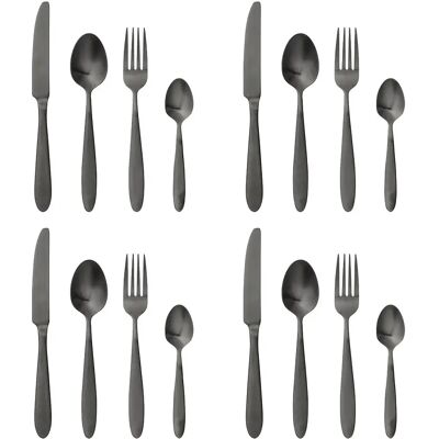 Bloomingville Set De Cubiertos Frea Set-stainless Steel-set Of 4 Black One Size Bloomingville Set De Cubiertos Frea Set-stainless Steel-set Of 4 Black One Size