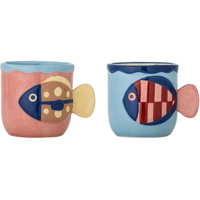 Bloomingville Taza Willy Stoneware 2 Unidades Multicolor One Size Bloomingville Taza Willy Stoneware 2 Unidades Multicolor One Size