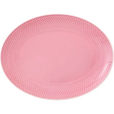 Lyngby Rhombe Color Bandeja de Servicio Ovalada - Rosa - Serving Platter Lyngby Rhombe Color Bandeja de Servicio Ovalada - Rosa - Serving Platter