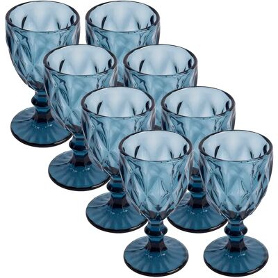 San Ignacio Juego De Copas De Cristal 250ml 8 Unidades Blue One Size San Ignacio Juego De Copas De Cristal 250ml 8 Unidades Blue One Size