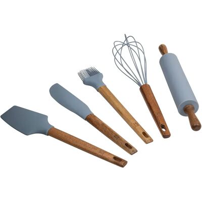 San Ignacio Juego De Utensilios De Cocina Noia 5 Piezas Grey / Brown One Size San Ignacio Juego De Utensilios De Cocina Noia 5 Piezas Grey / Brown One Size
