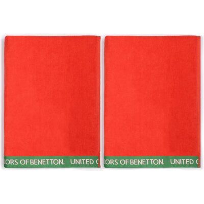 Benetton Toalla De Baño Pk3280 90x160 Cm 2 Unidades Red One Size Benetton Toalla De Baño Pk3280 90x160 Cm 2 Unidades Red One Size