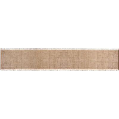 Mikasa Mktrunjute Jute Frayed Tablecloth - Mantel de yute Mikasa Mktrunjute Jute Frayed Tablecloth - Mantel de yute