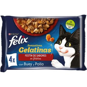 Purina Felix Sensations Pollo Buey Tomate 4x85g Aperitivo Para Gatos 12 Unidades Multicolor One Size Purina Felix Sensations Pollo Buey Tomate 4x85g Aperitivo Para Gatos 12 Unidades Multicolor One Size