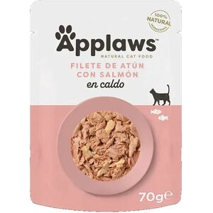 Comida para gatos con atún y salmón en caldo Applaws - 12 x 70g Comida para gatos con atún y salmón en caldo Applaws - 12 x 70g