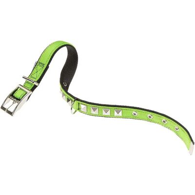 FERPLAST - Dual Pyramids CF25/45 - Verde - Collar para perros FERPLAST - Dual Pyramids CF25/45 - Verde - Collar para perros