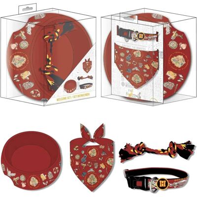 Harry Potter - Red Multi-comp Dog - 4 Pieces - Gift Set Harry Potter - Red Multi-comp Dog - 4 Pieces - Gift Set