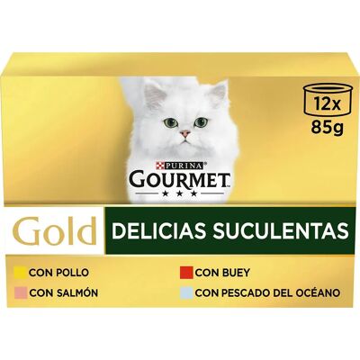 Comida para gatos gourmet Purina Oro - Surtido - 12x85g Comida para gatos gourmet Purina Oro - Surtido - 12x85g