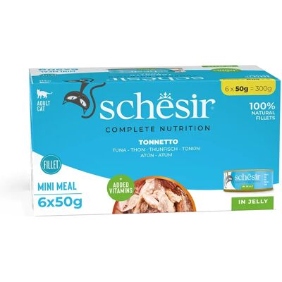 Schesir Atún en Agua 6 x 50 g - Comida húmeda para gatos Schesir Atún en Agua 6 x 50 g - Comida húmeda para gatos