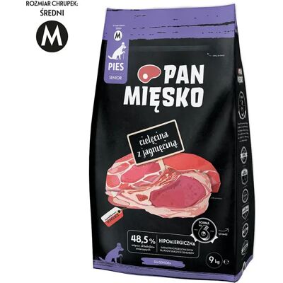 Comida para perros Miesko Senior Crujiente de Ternera con Cordero - Comida para perros Comida para perros Miesko Senior Crujiente de Ternera con Cordero - Comida para perros