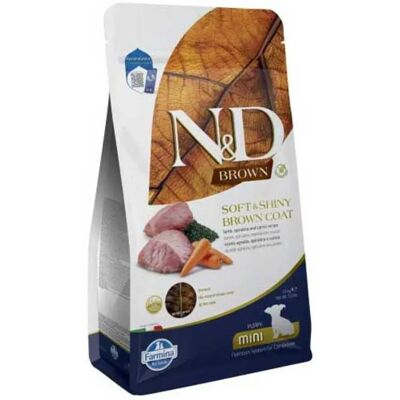 N&D Brown Soft&Shiny Mini Cordero Pelaje - Comida para perros 1.5KG N&D Brown Soft&Shiny Mini Cordero Pelaje - Comida para perros 1.5KG