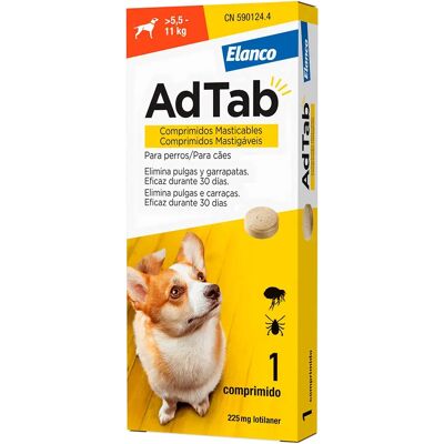 Novavet AdTab Perro 225mg - Tabletas masticables antipulgas y garrapatas 5,5-11kg Novavet AdTab Perro 225mg - Tabletas masticables antipulgas y garrapatas 5,5-11kg