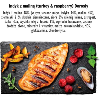 PAKA ZWIERZAKA Seventh Heaven Pavo y frambuesa para adultos - Comida para perros PAKA ZWIERZAKA Seventh Heaven Pavo y frambuesa para adultos - Comida para perros