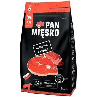 Pan Mięsko Carne de vaca y cabra para perros - Apto para alergias Pan Mięsko Carne de vaca y cabra para perros - Apto para alergias