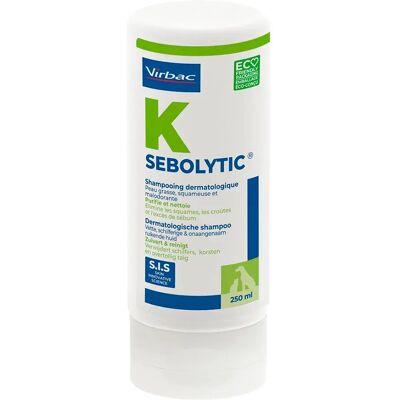 Champú Sebolytic VIRBAC para piel grasa con caspa - Dermatológico 250ml Champú Sebolytic VIRBAC para piel grasa con caspa - Dermatológico 250ml