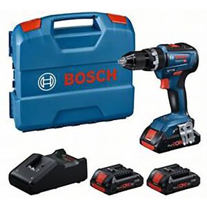 Bosch Gsb 18v-55 3x4ahpc + Gal18v-40 + Lc Cordless Impact Drill Azul