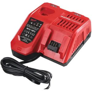 Milwaukee Cargador De Batería Rapid M12-18fc Red / Black One Size Milwaukee Cargador De Batería Rapid M12-18fc Red / Black One Size
