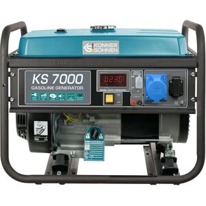 Konner & Sohnen Generador Eléctrico De Gasolina Ks 7000 5000w 25l Blue / Gray One Size Konner & Sohnen Generador Eléctrico De Gasolina Ks 7000 5000w 25l Blue / Gray One Size