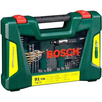 Bosch Línea V Titanio 91 Piezas Black One Size Bosch Línea V Titanio 91 Piezas Black One Size