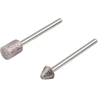 Wolfcraft 5989000 Muelas Abrasivas Cónicas Cilíndricas De Diamante 2 Unidades Silver One Size Wolfcraft 5989000 Muelas Abrasivas Cónicas Cilíndricas De Diamante 2 Unidades Silver One Size