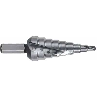 Ruko Broca Escalonada Hss 1/4´´ Ø 4.0-30.0 Mm Silver One Size Ruko Broca Escalonada Hss 1/4´´ Ø 4.0-30.0 Mm Silver One Size