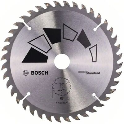 Bosch 2609256811 Hoja de sierra circular - 160mm, 40D, Carburo Bosch 2609256811 Hoja de sierra circular - 160mm, 40D, Carburo