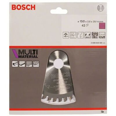 Bosch 2608640501 Disco de sierra circular Multi Material - Disco de sierra circular Bosch 2608640501 Disco de sierra circular Multi Material - Disco de sierra circular