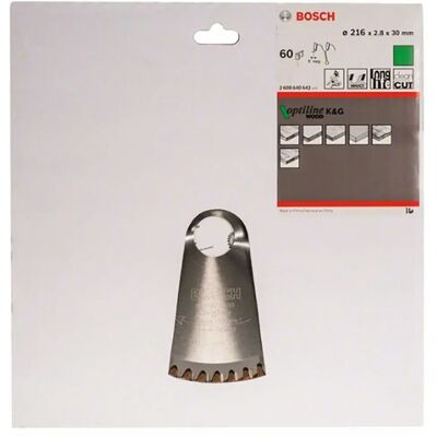 Bosch Disco De Sierra Circular Para Madera Op Wo B 216x30-60 Grey One Size Bosch Disco De Sierra Circular Para Madera Op Wo B 216x30-60 Grey One Size