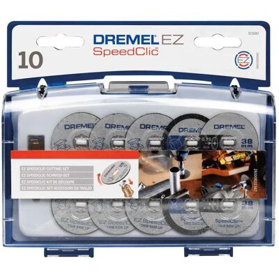 Dremel Disco De Corte Multiherramienta Ez Speedclic 10 Unidades Blue / White One Size Dremel Disco De Corte Multiherramienta Ez Speedclic 10 Unidades Blue / White One Size