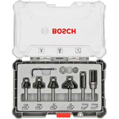Bosch Fresa De Corte 6 Mm 6 Piezas Black One Size Bosch Fresa De Corte 6 Mm 6 Piezas Black One Size