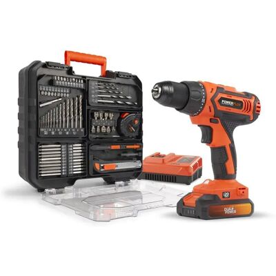 Powerplus Incluye Batería Incluye Cargador Taladro Sin Cable 2.0ah 20v 78 Piezas Orange One Size Powerplus Incluye Batería Incluye Cargador Taladro Sin Cable 2.0ah 20v 78 Piezas Orange One Size