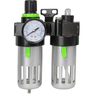 Jbm Filtro De Aire Y Regulador 1/2´´ Black / Green One Size Jbm Filtro De Aire Y Regulador 1/2´´ Black / Green One Size