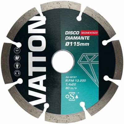 Vatton Cuchilla Segmentada De Diamante 115 Mm Grey One Size Vatton Cuchilla Segmentada De Diamante 115 Mm Grey One Size