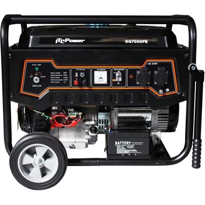 Itcpower Generador Eléctrico De Gasolina 5500w Black One Size Itcpower Generador Eléctrico De Gasolina 5500w Black One Size