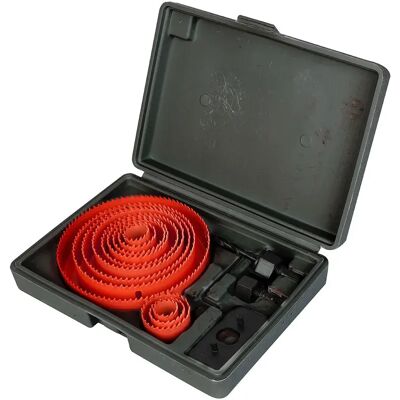 Workpro Juego De Sierras De Corona 12 Piezas Red One Size Workpro Juego De Sierras De Corona 12 Piezas Red One Size