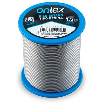 Onlex Estaño Con Resina 1.5 Mm 250g Steel One Size Onlex Estaño Con Resina 1.5 Mm 250g Steel One Size