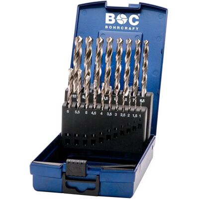 Set de Brocas Bohrcraft KG10 - Precisión HSS-G 1-10mm Set de Brocas Bohrcraft KG10 - Precisión HSS-G 1-10mm
