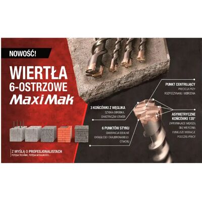 Makita Broca Sds-max Para Pared 28x400x540 Mm Metal One Size Makita Broca Sds-max Para Pared 28x400x540 Mm Metal One Size