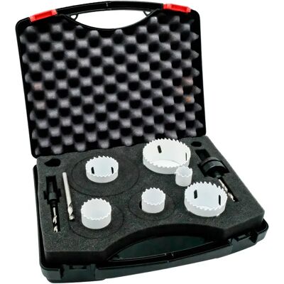 Mps Sierra De Corona Bimetálica M42 Hss-co8 Serie 60 9 Piezas White One Size Mps Sierra De Corona Bimetálica M42 Hss-co8 Serie 60 9 Piezas White One Size