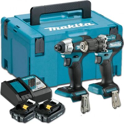 Makita Destornillador Eléctrico 18v Lxt Ddf487+dtd157 2x2.0ah Blue / Black One Size Makita Destornillador Eléctrico 18v Lxt Ddf487+dtd157 2x2.0ah Blue / Black One Size