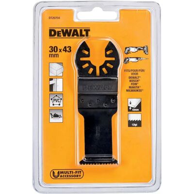 DeWalt Cuchilla Multiherramienta Dt20704-qz 31x43 Mm Black One Size DeWalt Cuchilla Multiherramienta Dt20704-qz 31x43 Mm Black One Size