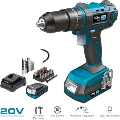 Kit de Herramientas Impacto - Juego de 20V con Batería y Cargador Kit de Herramientas Impacto - Juego de 20V con Batería y Cargador