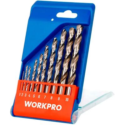 Workpro Juego De Brocas 10 Piezas Grey One Size Workpro Juego De Brocas 10 Piezas Grey One Size