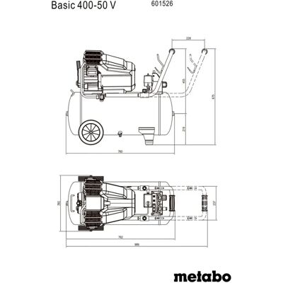 Metabo Compresor De Aire 400-50 V Green / Black One Size Metabo Compresor De Aire 400-50 V Green / Black One Size